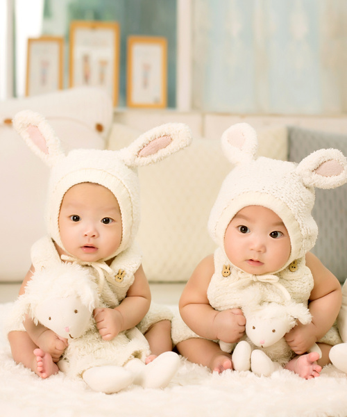 Adorable Twin Babies